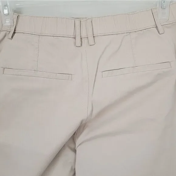 Abercrombie & Fitch Wide Leg High Rise Khaki Pants Size 31/12 - Picture 6 of 7